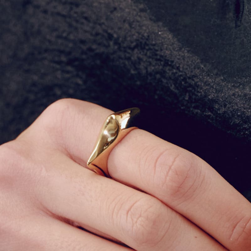 YUSOWA BARCHAN BOLD RING (2COLOR)