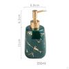 Ceramic Soap Dispenser Bath Lotion Pump Hand Shower Gel Marbling Shampoo Bathroom Kitchen 350ml