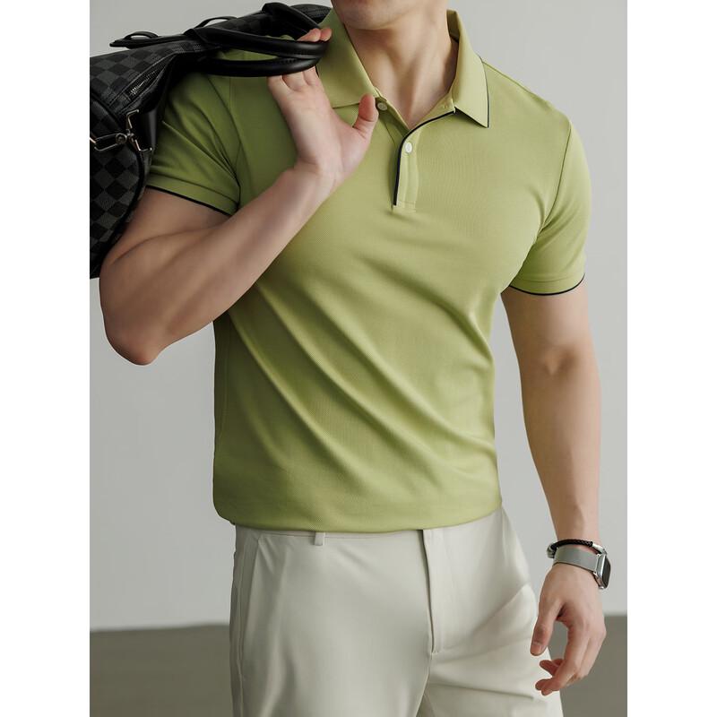 Hengyuanxiang Men's Antibacterial Cooling Modal Polo Shirt