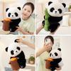 Cute Holding Panda Bamboo And Stump Plush Toy For Birthdays Collectors And