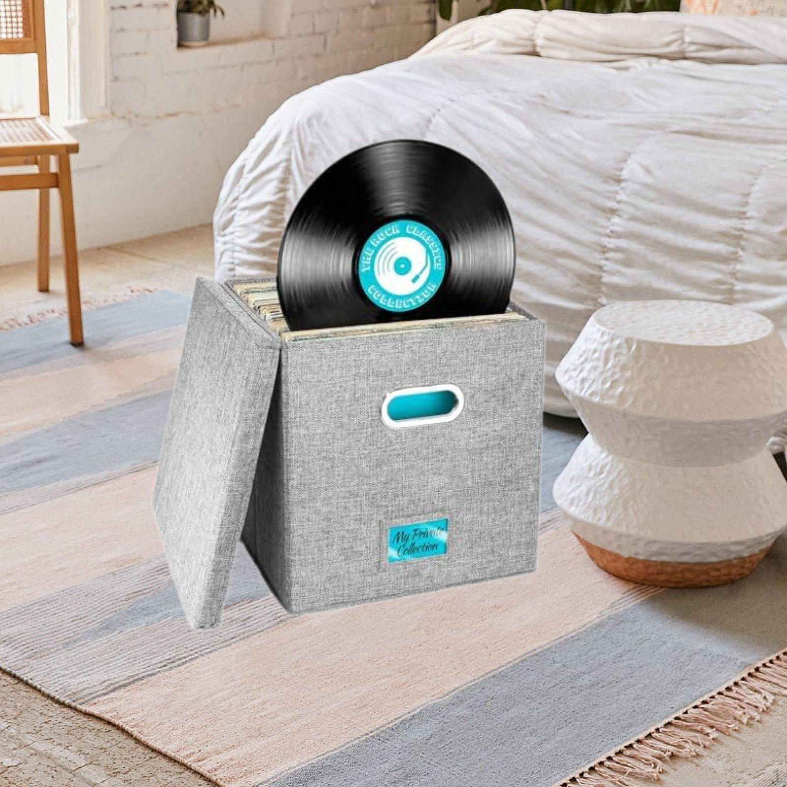 

12-дюймовый органайзер для виниловых пластинок, органайзер для альбомов, чехол для переноски музыки, чёрный