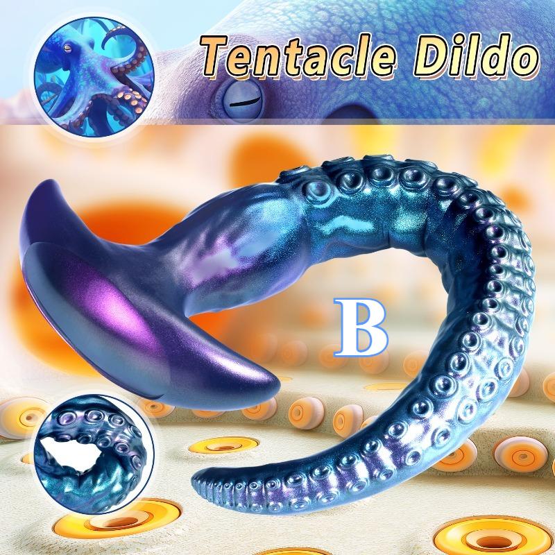 18+ Anal Plug Octopus Tentacle Butt Plug Anal Dildos Liquid Silicone Soft Butt Plug Long Adult Masturbation Sex Toys for Women