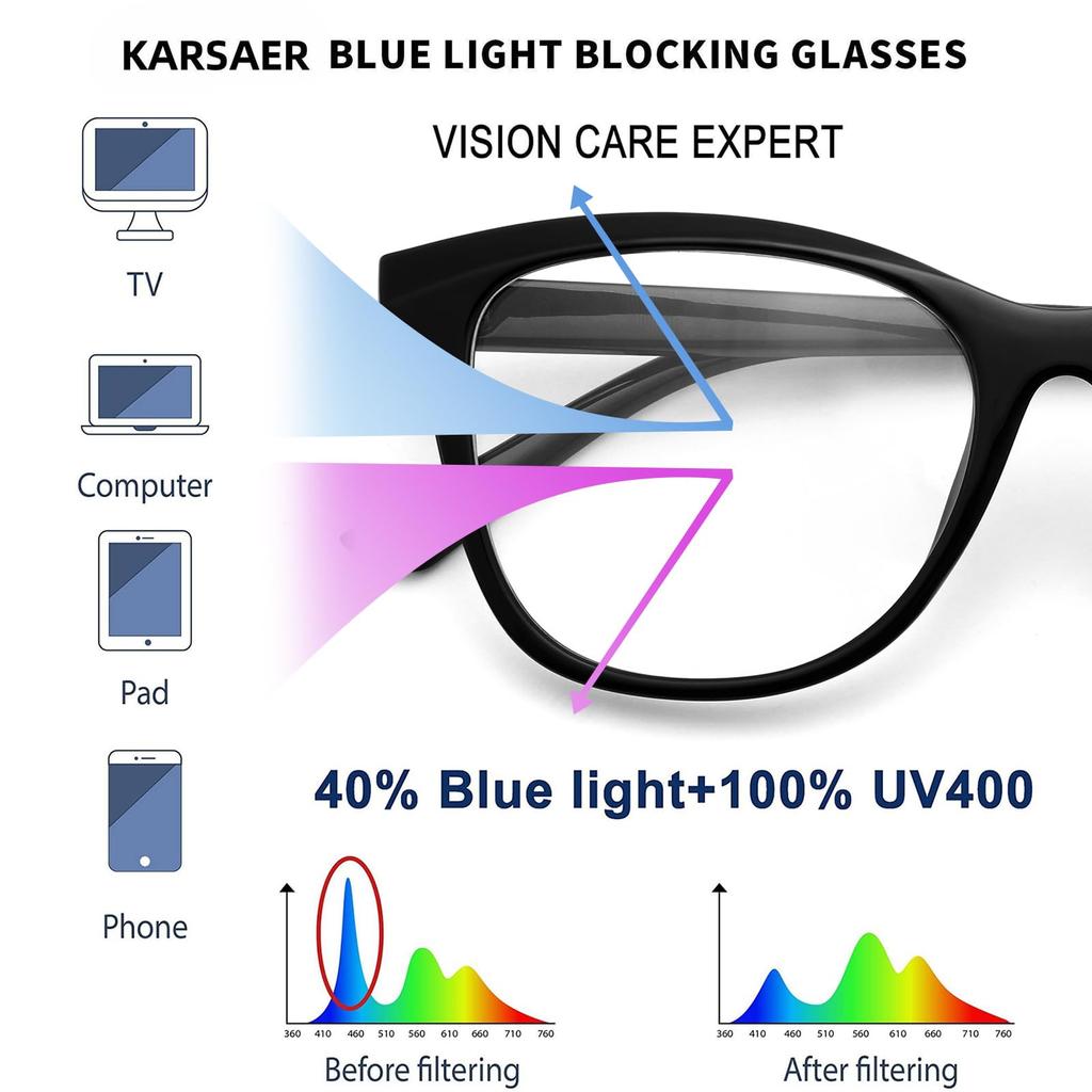 Karsaer Butterfly Women Men Glasses Frames for Women Cat Eye Spectacles for Men Computer Glasses E1321