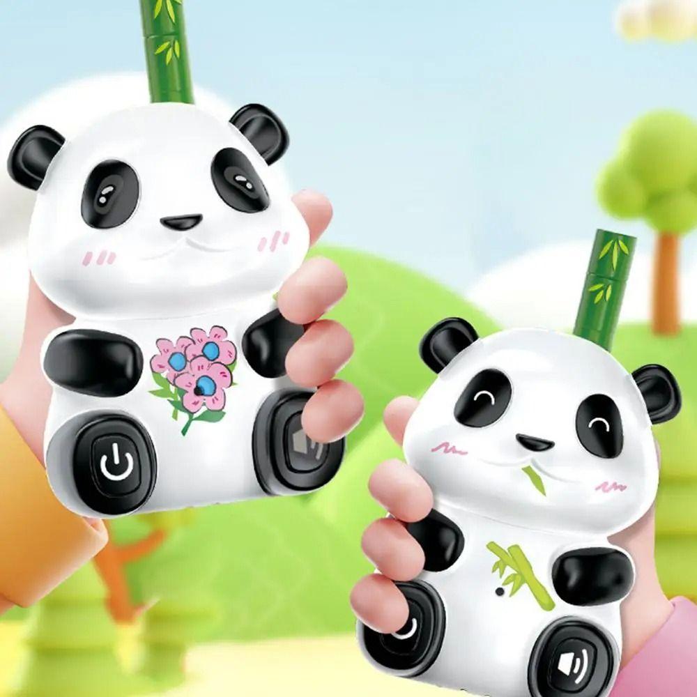 2Pcs Panda Kids Walkie Talkie Toys Transceiver Parent-child Intercom Machine  Outdoor