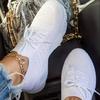 2025 Women's Flyknit Air Cushion Sole Shoes - Breathable, Large Size, Casual Spring/Autumn Footwear