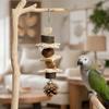 Multi-layer Bird Toy Parrot Chew Toy Pine Cone Wooden Blocks Rattan Ball Enrichment