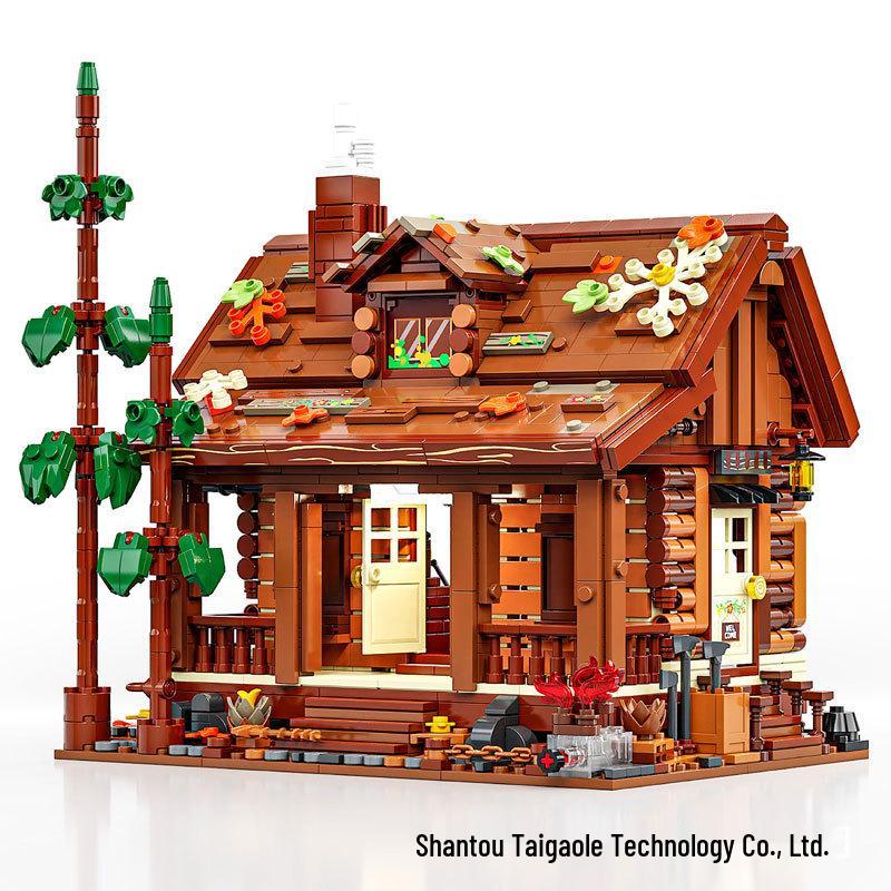 

Taigaole T2143-44 Forest Cabin Triangle House Building Blocks Toy for Girls