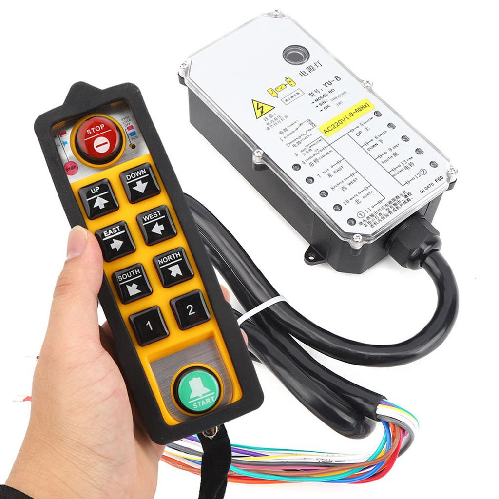 Hoist Controller Single Handle Industrial 3 Proof Electric Hoist Remote Control YU 8AC220V