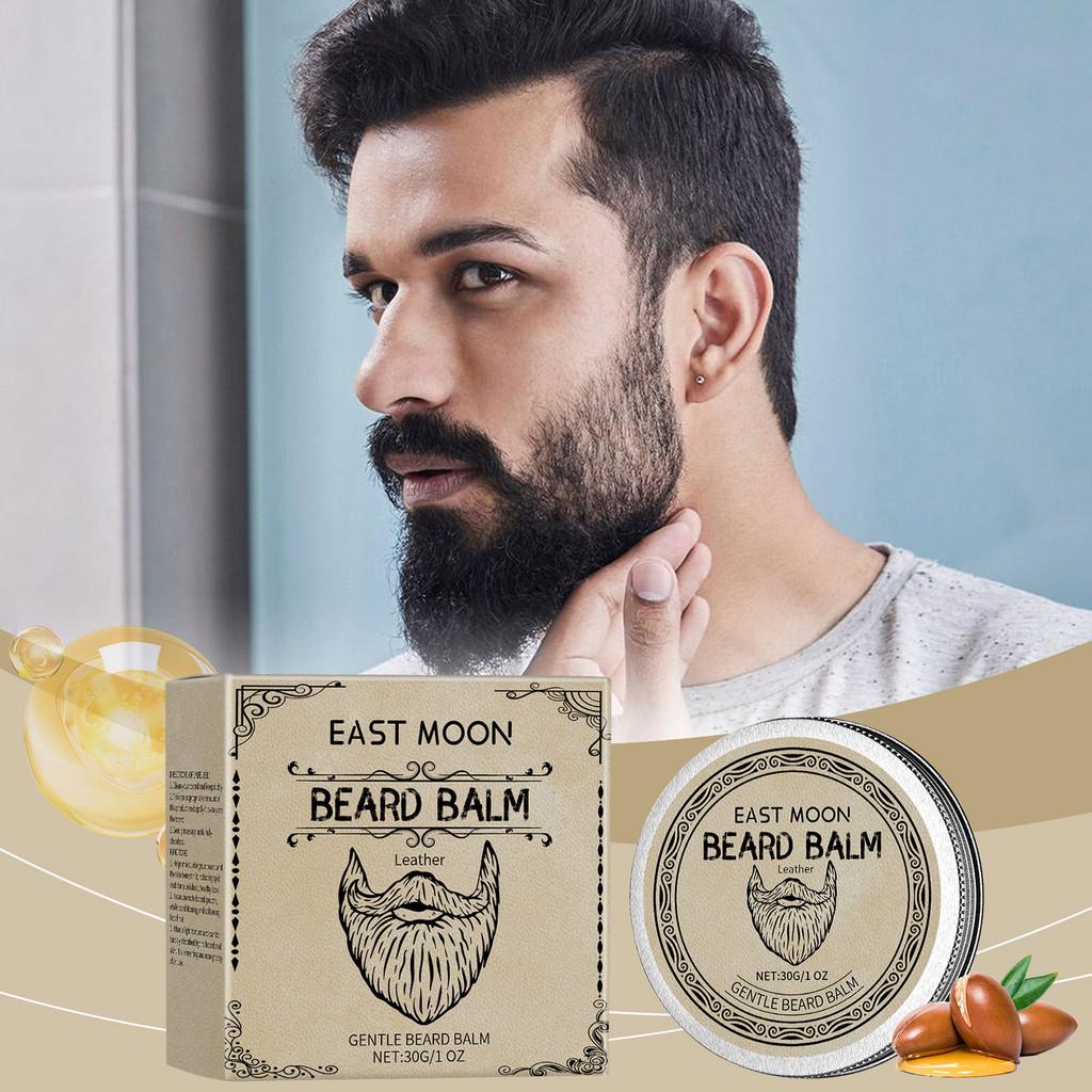 East Moon Leather Beard Care Wax Nourishing Moisturizing Repairing For Men 30g