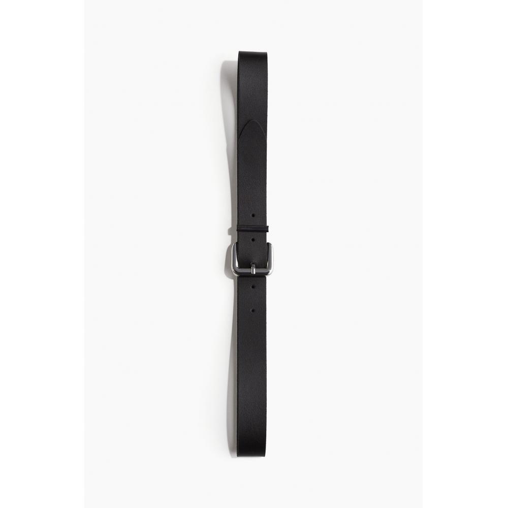 

H M leather belt Black