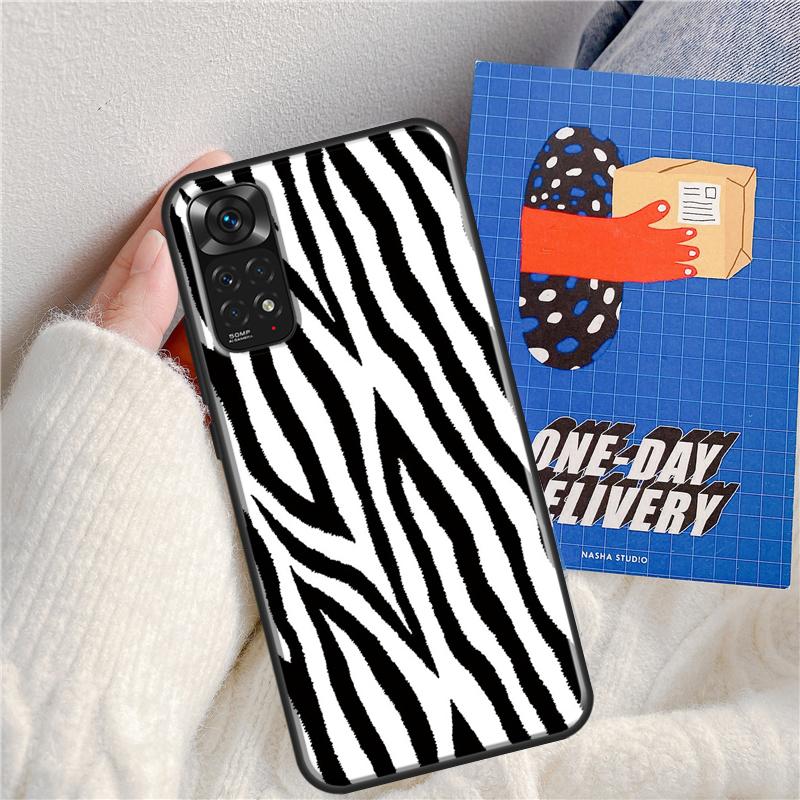 Animal Pattern Zebra Print Case For Xiaomi Redmi Note 11 9 8 10 Pro Note 11S 9S 10S Cover For Redmi 9 10 9A 9C 10C