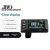 Bike LCD Display Screen Ebike Fit for Yozma IN 10, Electric Bicycle Panel Handlebar with Waterproof 5-Pin Connector, Control Meter 22.2MM E