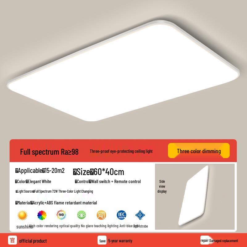 Round Waterproof LED Ceiling Light for Kitchen, Bathroom, Bedroom, Balcony, or Corridor
