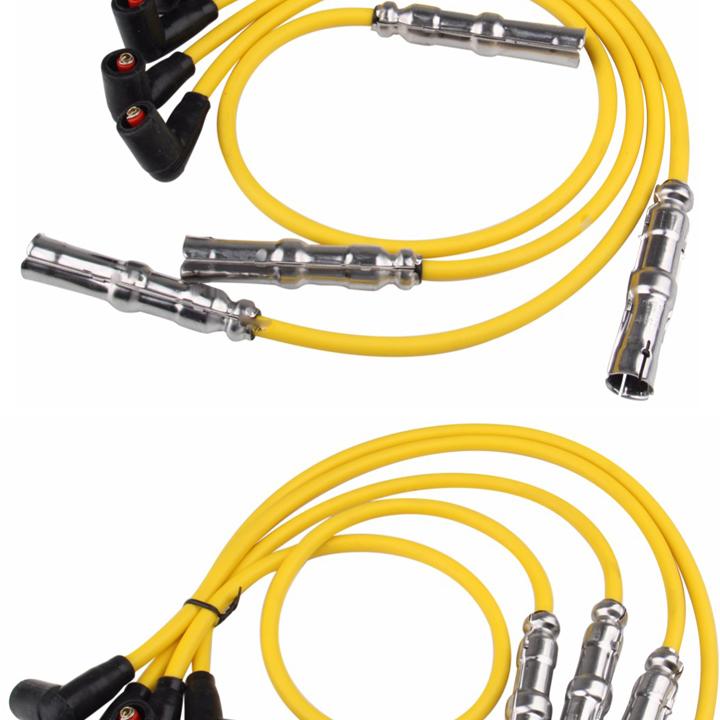8mm Racing Ignition Spark Plug Wire Set For Volkswagen Jetta Golf Beetle 2.0L 27588 VWC03 CH74211 QW1493 35-4413 Car Accessories