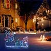 Animated LED Light Glitter Snowman Ornament for Christmas Garden Home Outdoor Yard Winter Holiday Party Decoration Decor