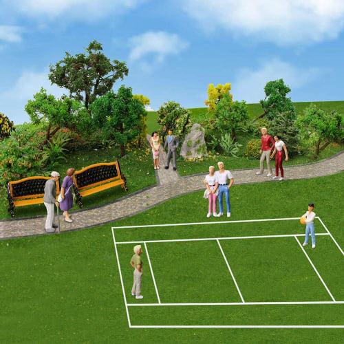 30-Piece 1:43 Diorama Collection Human Figures, Painted Figures, for Railway Models, Building Models, and Dioramas