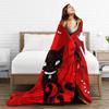 Cartoon E-Emily the Strange Fleece Throw Blanket Cats Blanket for Bed Car Super Warm Quilt,