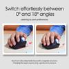 Wireless Bluetooth Trackball Mouse 2.4G RGB Ergonomic Rechargeable Rollerball Mice 3 Device Connection Thumb Control for PC iPad