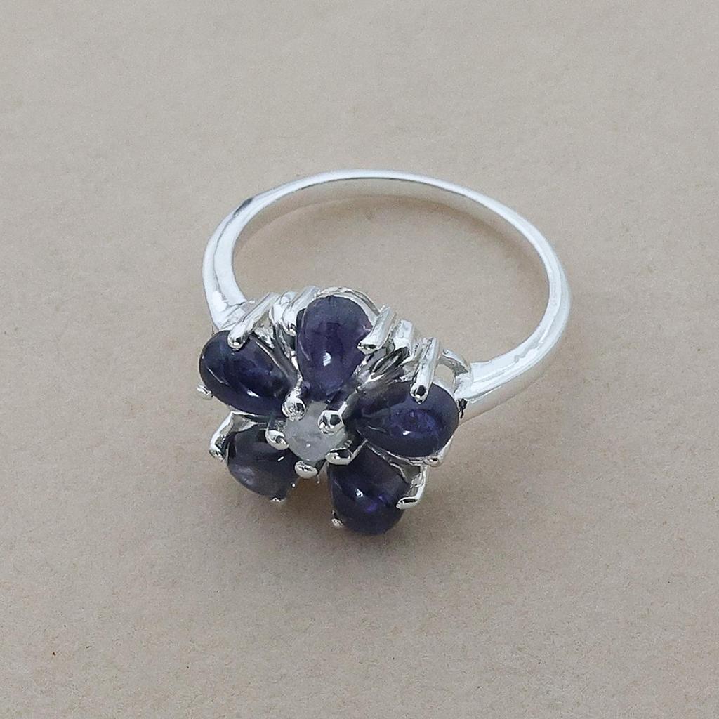 Silver Jewelry, Flower Ring, Women Jewelry, Dainty Ring, Gift For Her