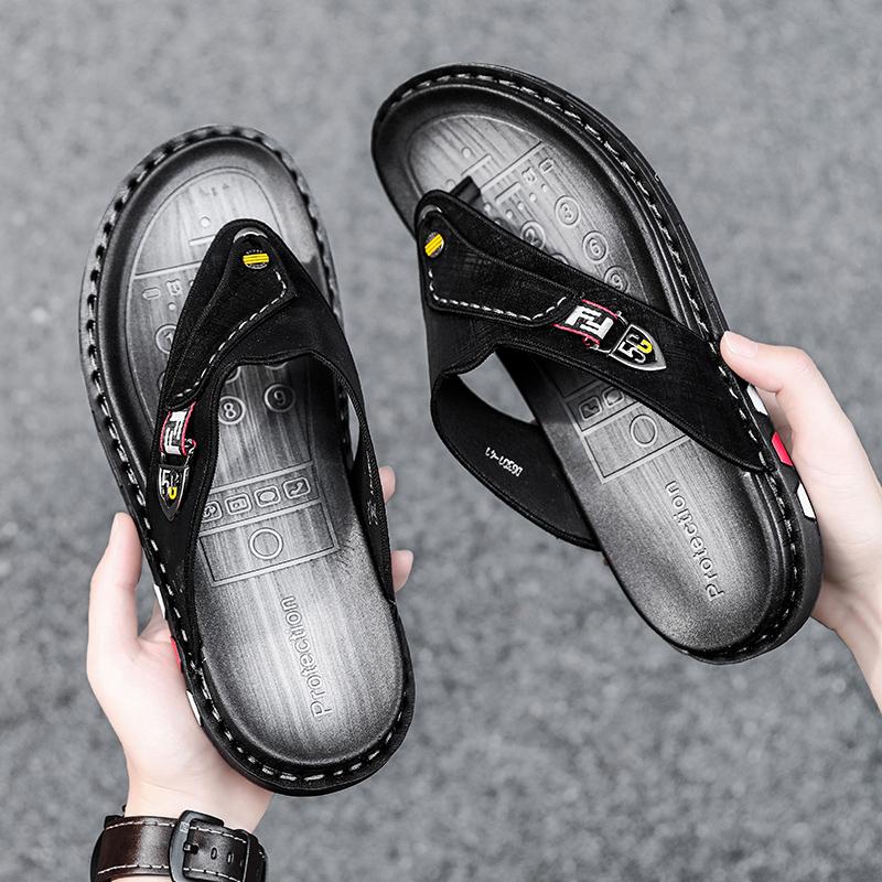 Módní trend Muži Boty Jednoduché žabky Lehké Přímořské pantofle Ležérní Muži Obuv Plážové sandály Pantofle Léto Volný čas Žabky s otevřenou špičkou