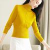 Women's Turtleneck Sweater Autumn Winter Short Solid Color Elastic Knitted Top Slim Fit Pullover Knitted Sweater.
