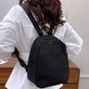 Korean Nylon Backpack Women Casual Solid Color Small Schoolbag Travel Bag For Teenager Student School Rucksack Mommy Bag
