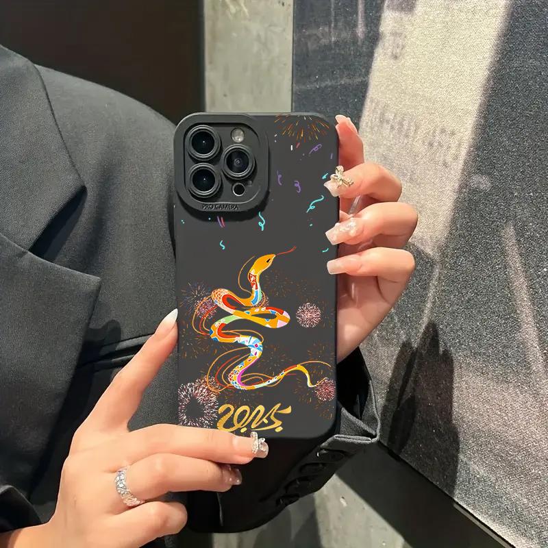 Luxury New Fashion Snake Year Case For  Redmi Note 14 13 12 11 Pro Plus 5G 12S 11S 10S Redmi 13C 13 12 Silicone Cover