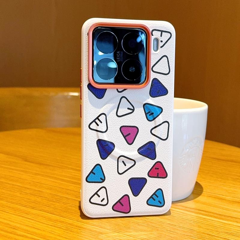 For Xiaomi 15 15 Pro 14 14 Pro Plating Pattern Magnetic Anti-Fingerprint Anti-Drop Phone Case