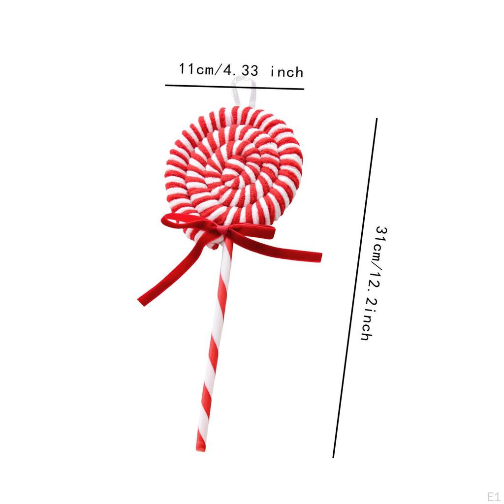Christmas Pendants Lollipop Gift Xmas Tree Ornaments for Wall Outside Office 31cmx11cm