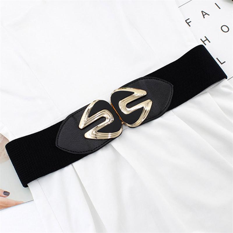 Women Wide Waist Stretch Cinch Girls Waistband Waist Seal Wide Belts