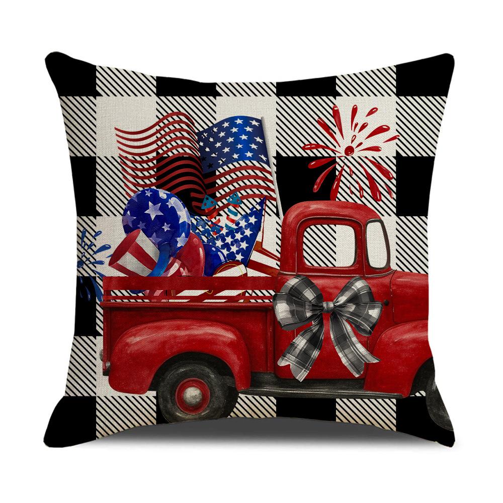 

Американский Ретро День Независимости Льняная Наволочка Праздничное Украшение для Вечеринки Наволочка для Подушки Гостиная Диван Чехол для Подушки 45 * 45Cm (excluding pillow core)