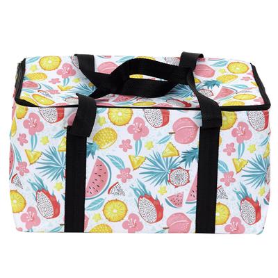Les Trésors De Lily [A2872] - 'Fruits' Multicoloured Insulated Bag (pastel) - 38x24x22 Cm