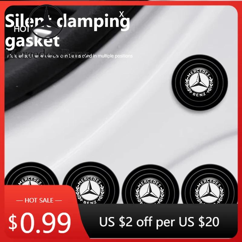 Hot Car Sticker Car Door Silicone Cushion Pad Shock-absorbing Silent Pad Car Accessories For Mercedes Benz AMG New A/B/C/E Class