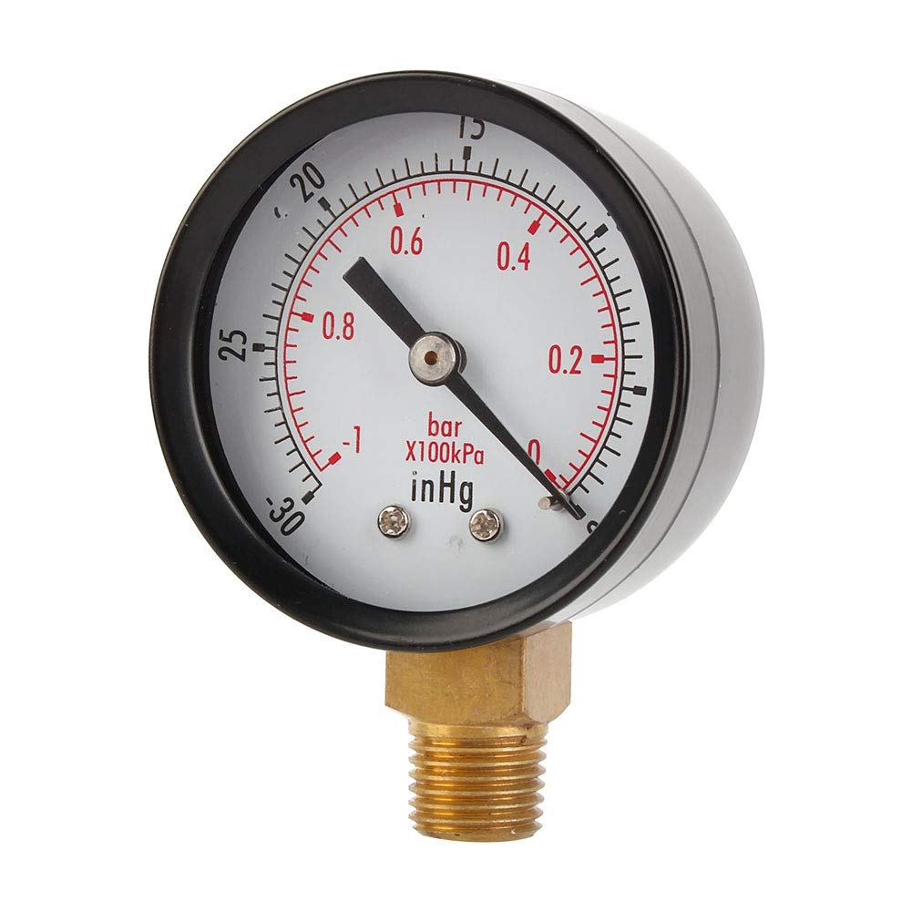 VGEBY Vacuum Meter Mechanical Manometer Low Pressure Gauge 2 Vacuum Pressure Gauge Double Scale