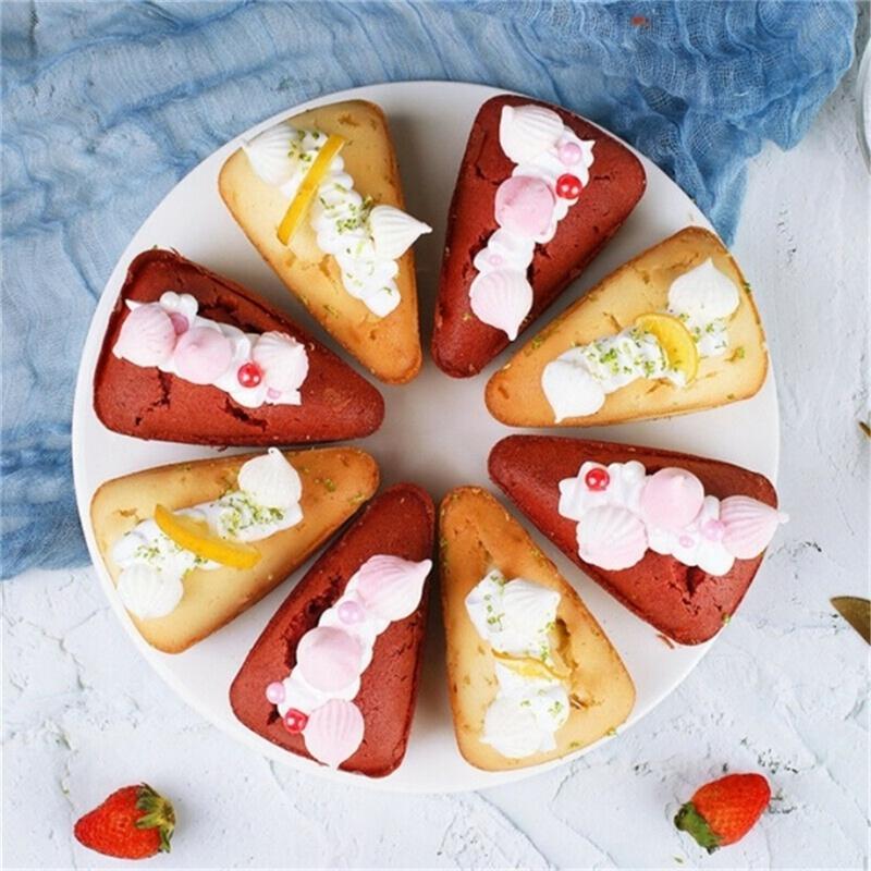 8-trójkątne okrągłe silikonowe formy do ciasta puszki ciasto Muffin Pizza blacha do pieczenia