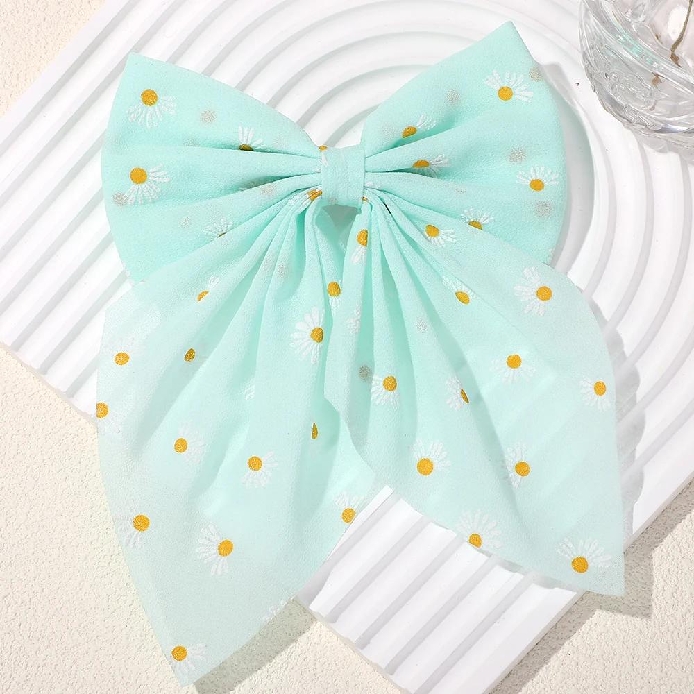 

LOVEKIKI 1Pcs Lovely Daisy Flower Mesh Bow Hair Clips for Girls Kids Headwear Children s Hair Accessories Hairclip Hair Pin
