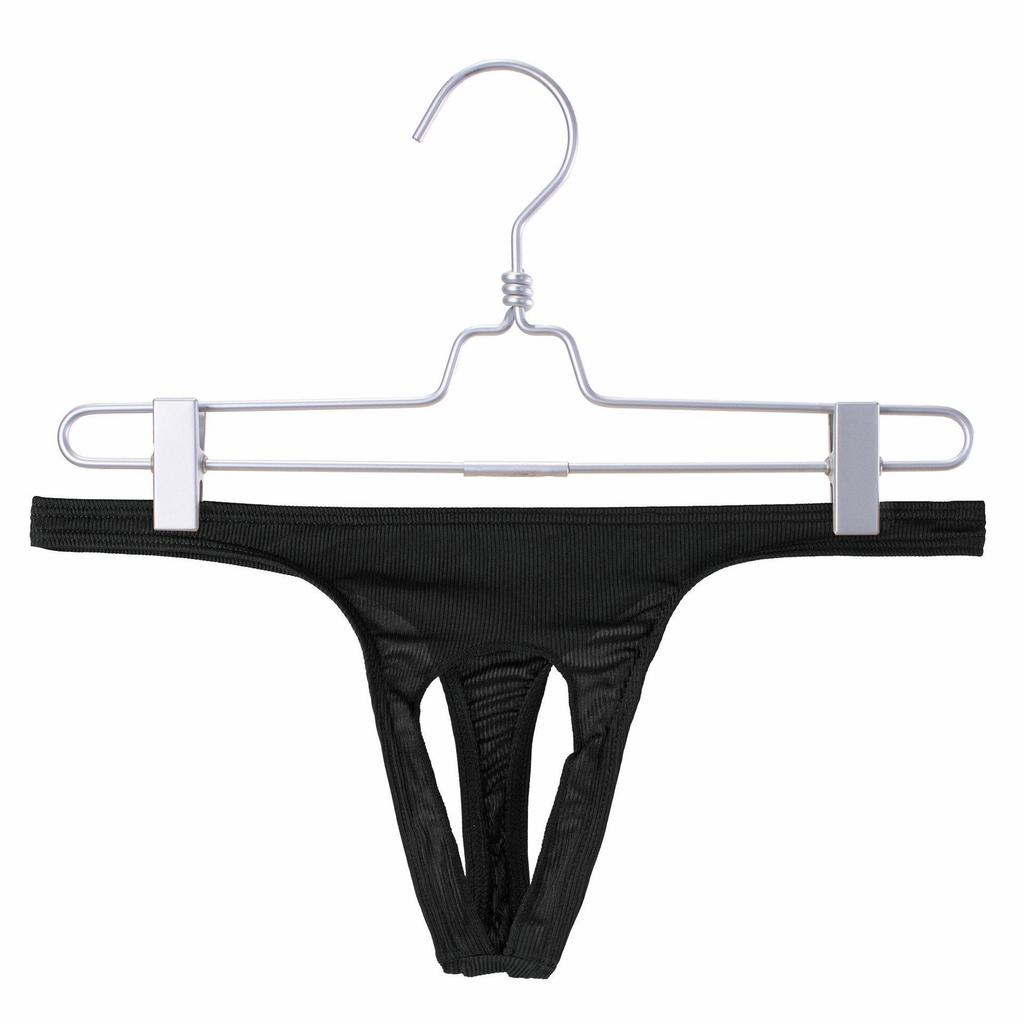 Pánské mikrožebrované tanga s otevřeným rozkrokem - Trendy a sexy spodní prádlo