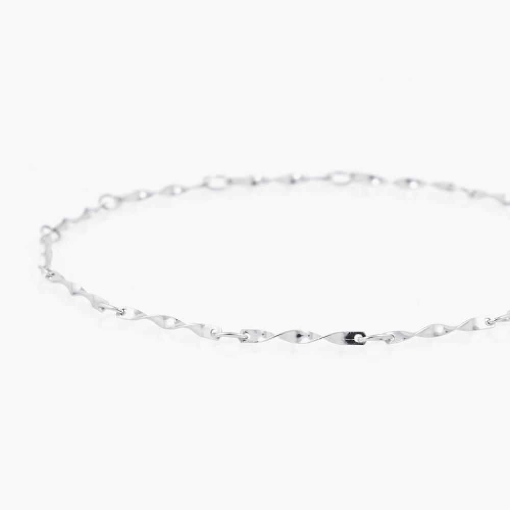 Jbans Classic Sweet Twist Slim Surgical Steel Chain Bracelet (C2401Ac1103_Sv)