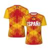 ESPANA Impresión 3D Deportiva Secado Rápido Transpirable Camiseta para Hombre Jersey de Fútbol al Aire Libre Uniforme de Equipo Ropa de Manga Corta para Padres e Hijos