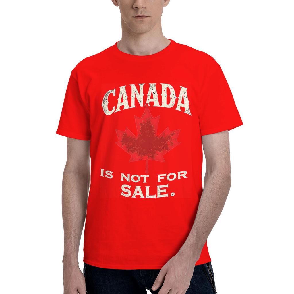 Unisex Elbows Up Canada Is Not For Sale T Shirts Cotton Clothing Beach Short Sleeve TShirt O Neck Trendy Cool Tee Shirt Plus Size