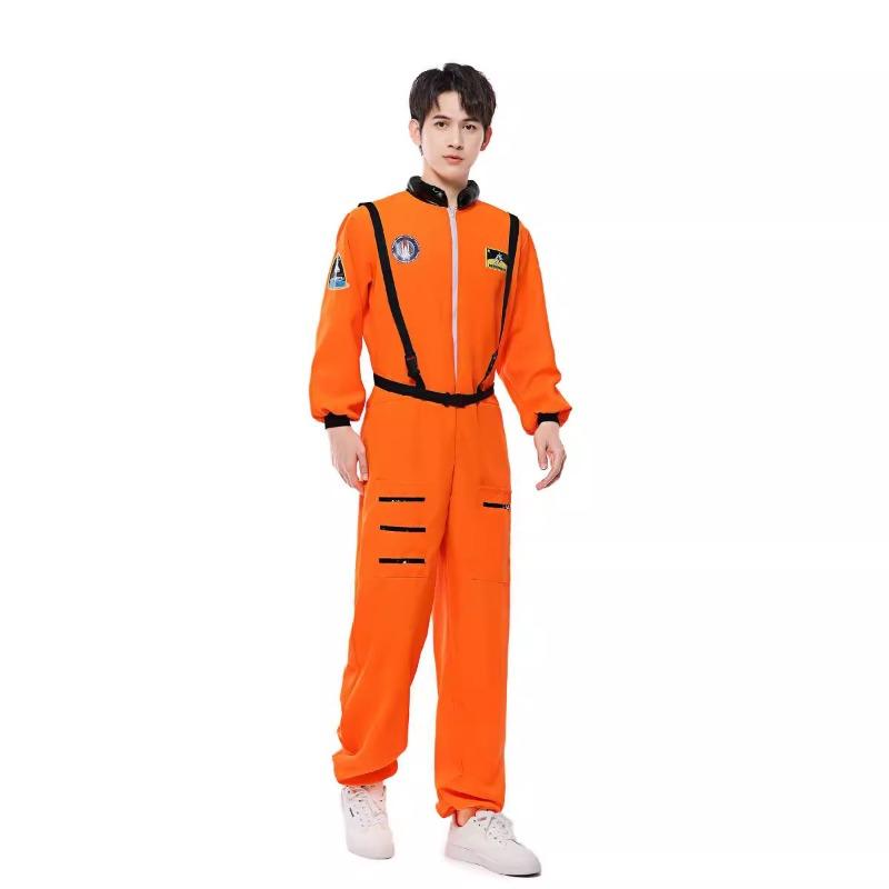 Wandering Earth Pilot Astronaut Orange One-piece Space Suit Adult Stage Performance Costume