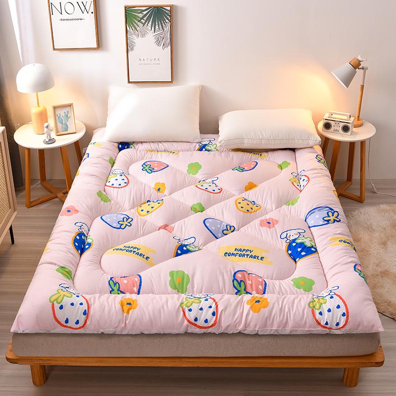 2025 Baumwoll-Matratzenauflage: Weiche, dicke, gesteppte Matratzenauflage für Einzelbetten - Ideal für Studentenwohnheime und Zuhause