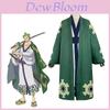 Costume Cosplay Roronoa Zoro di One Piece Kimono di Alta Qualità Completo Per Halloween e Feste a Tema