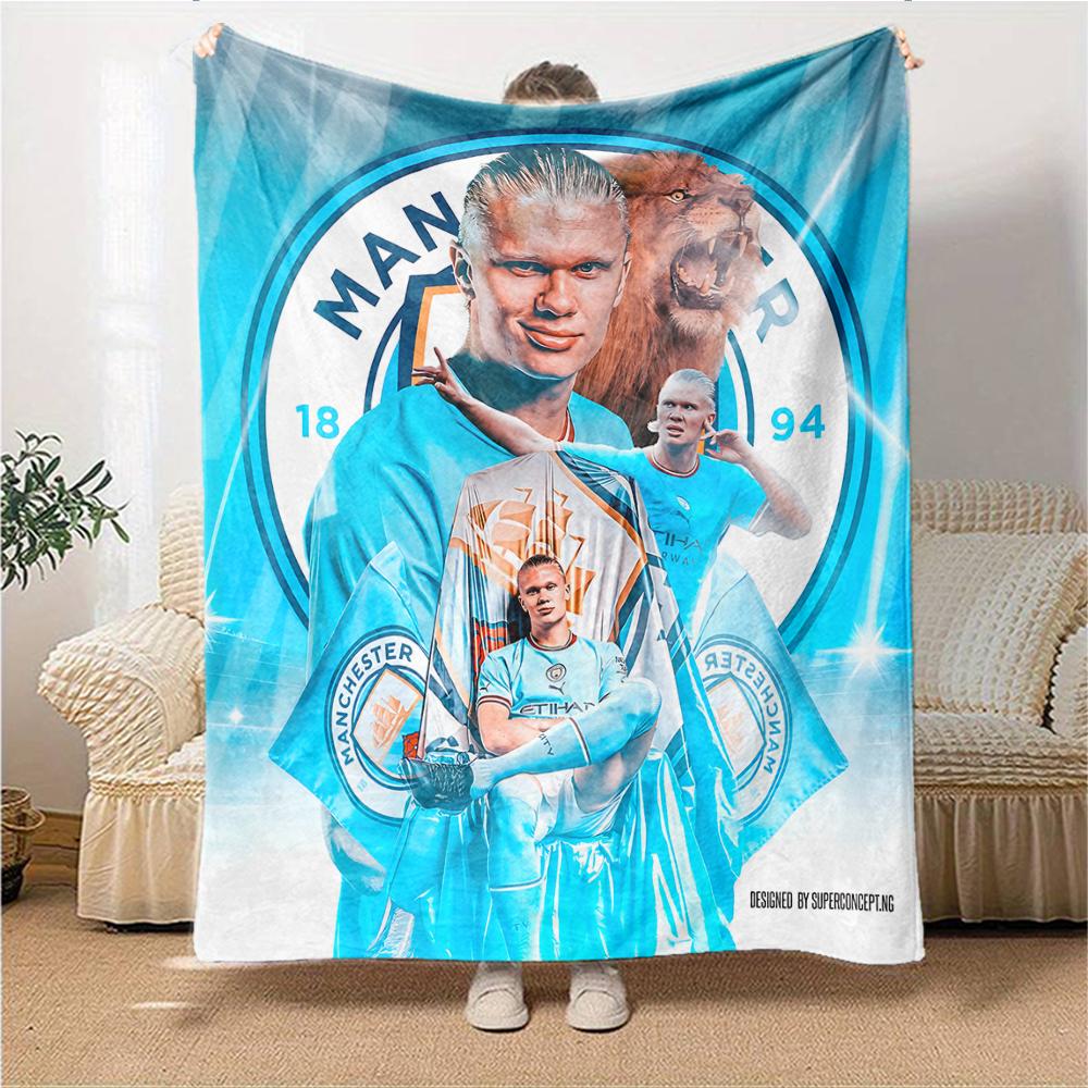 Manchester City Legend Blankets Flannel Printed Breathable Warm Throw Blanket for Home Office Bedspreads 0708a85