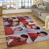 HD Korea Kpop Stray Kids 3D Singer Rug Carpet for Living Room Bedroom Home Decor,Floor Mat Non-slip Decoration for Sofa Doormat