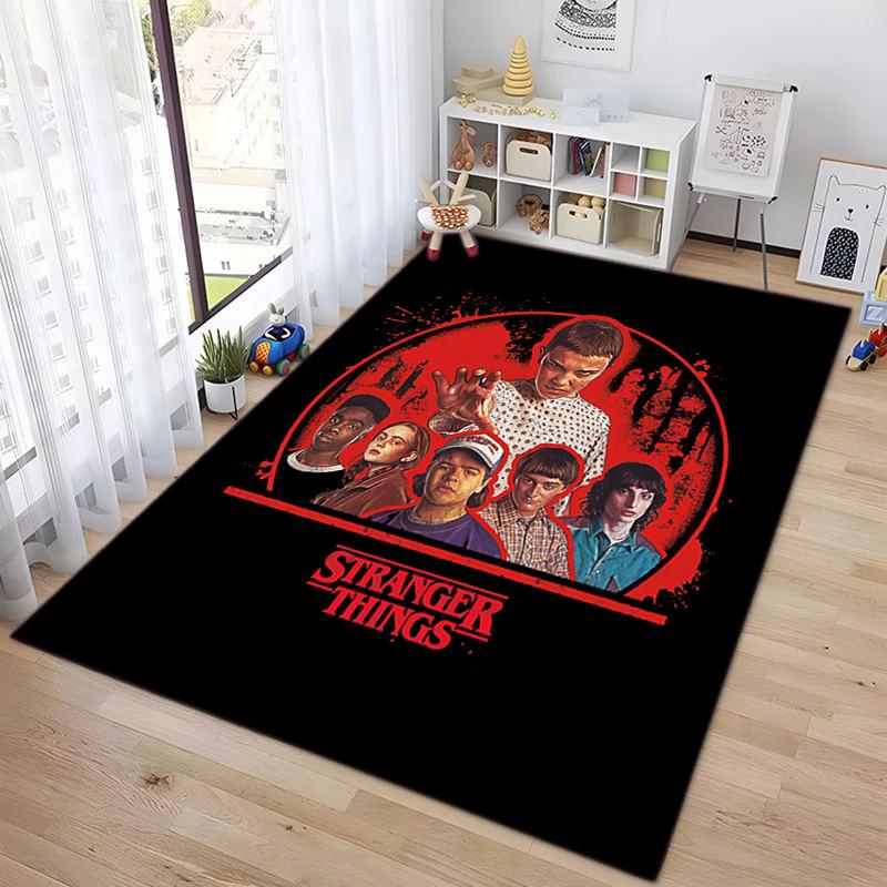 Halloween Horror Horror Theme Stranger Things Carpet Home Living Room Decoration Table and Chairs Anti Slip Door Mat Outdoor Picnic Mat Carpet A7