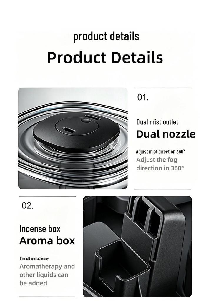 4L Smart Humidifier: High Mist Output, Compact Desktop Aromatherapy Unit for Indoor Use