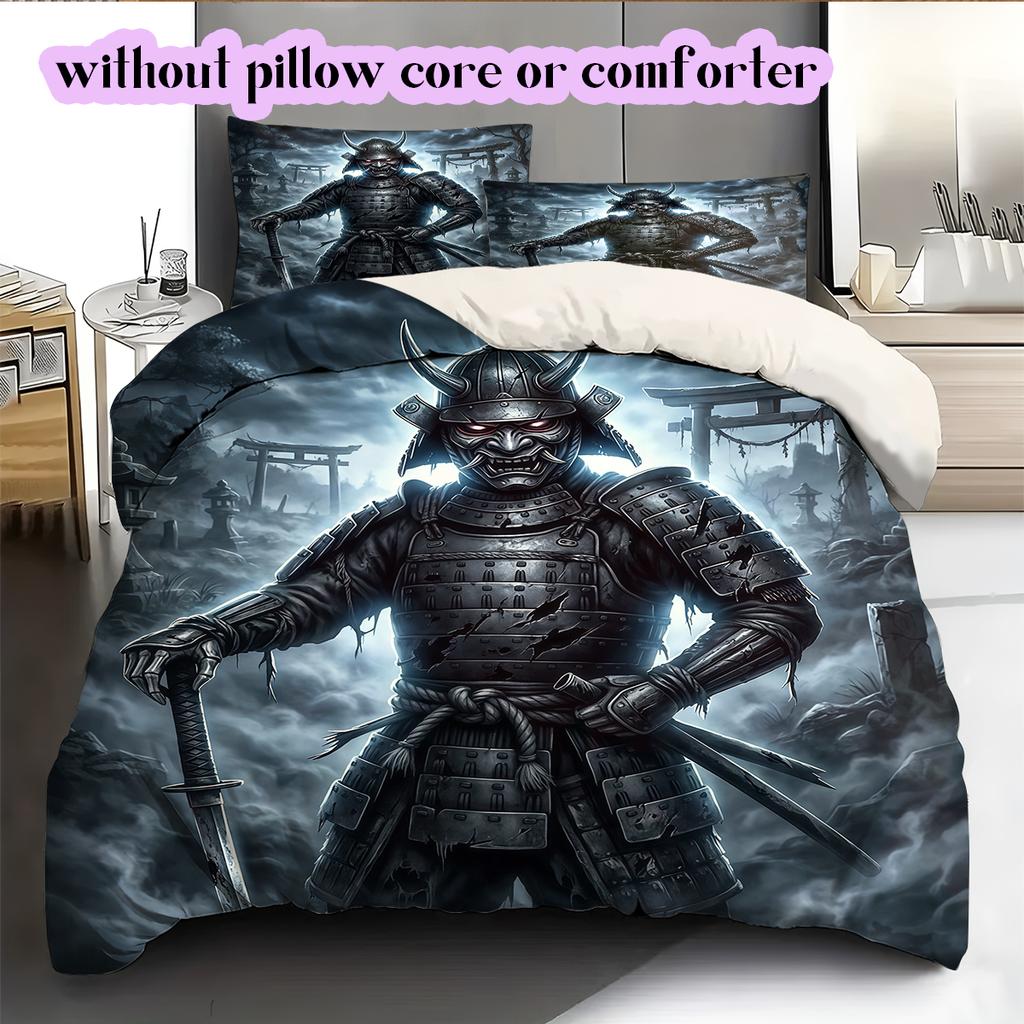mythological figures Pattern Bedding Quilt Set Quilt Cover Pillowcase Home Decoration Birthday Gift (1 * duvet cover + 2 * pillowcase, without core)