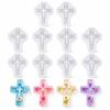 10pcs Food Grade Silicone Silicone Cross Mold Pendant Casting Mold For Craft Projects