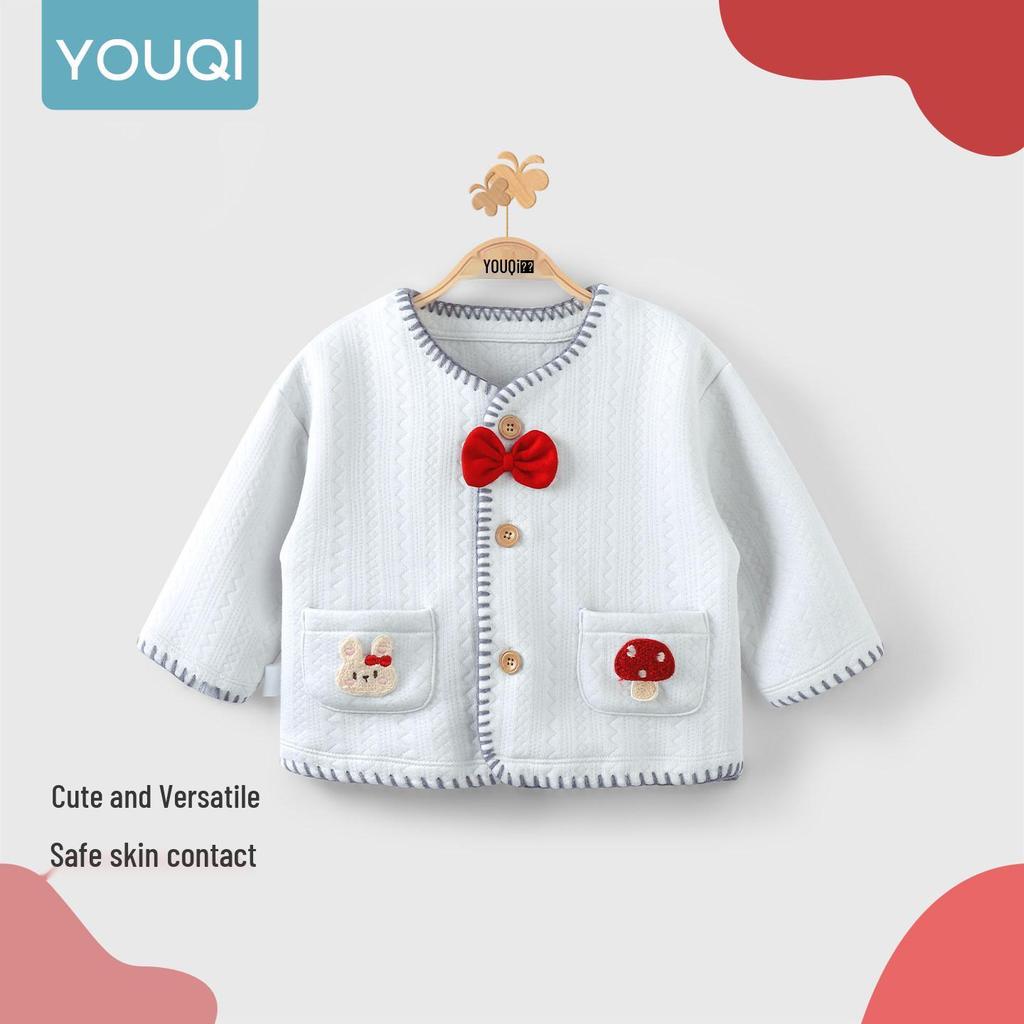 Youqi Baby Hoodie - Spring/Autumn Long Sleeve Cardigan for Children
